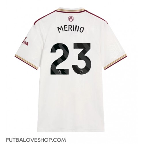 Dres Arsenal Mikel Merino #23 Tretina 2025-26 Krátky Rukáv